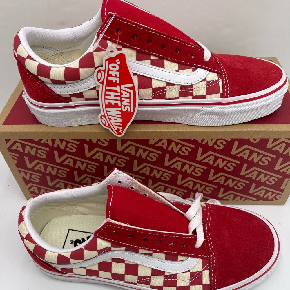Vans WMNS Old Skool
(Primary Check) Rng Red/White Sneakers 
VN0A38G1P0T - Picture 4 of 16